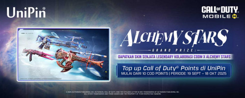 Dapatkan Skin Senjata Legendary Kolaborasi CODM x Alchemy Stars di UniPin!